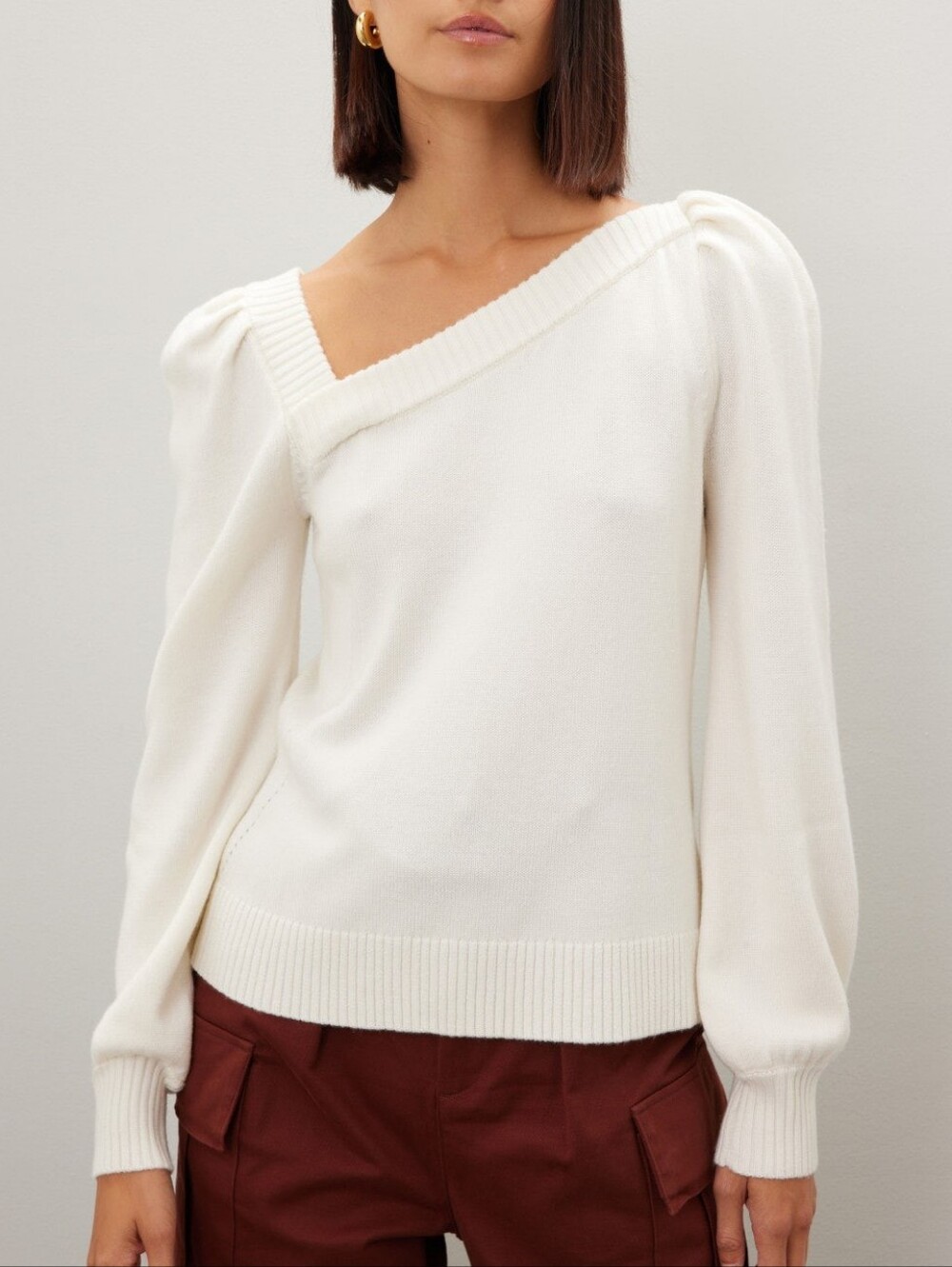 Marissa Webb Asymmetric Sweater Long Sleeves Asymmetric Pull On Size M